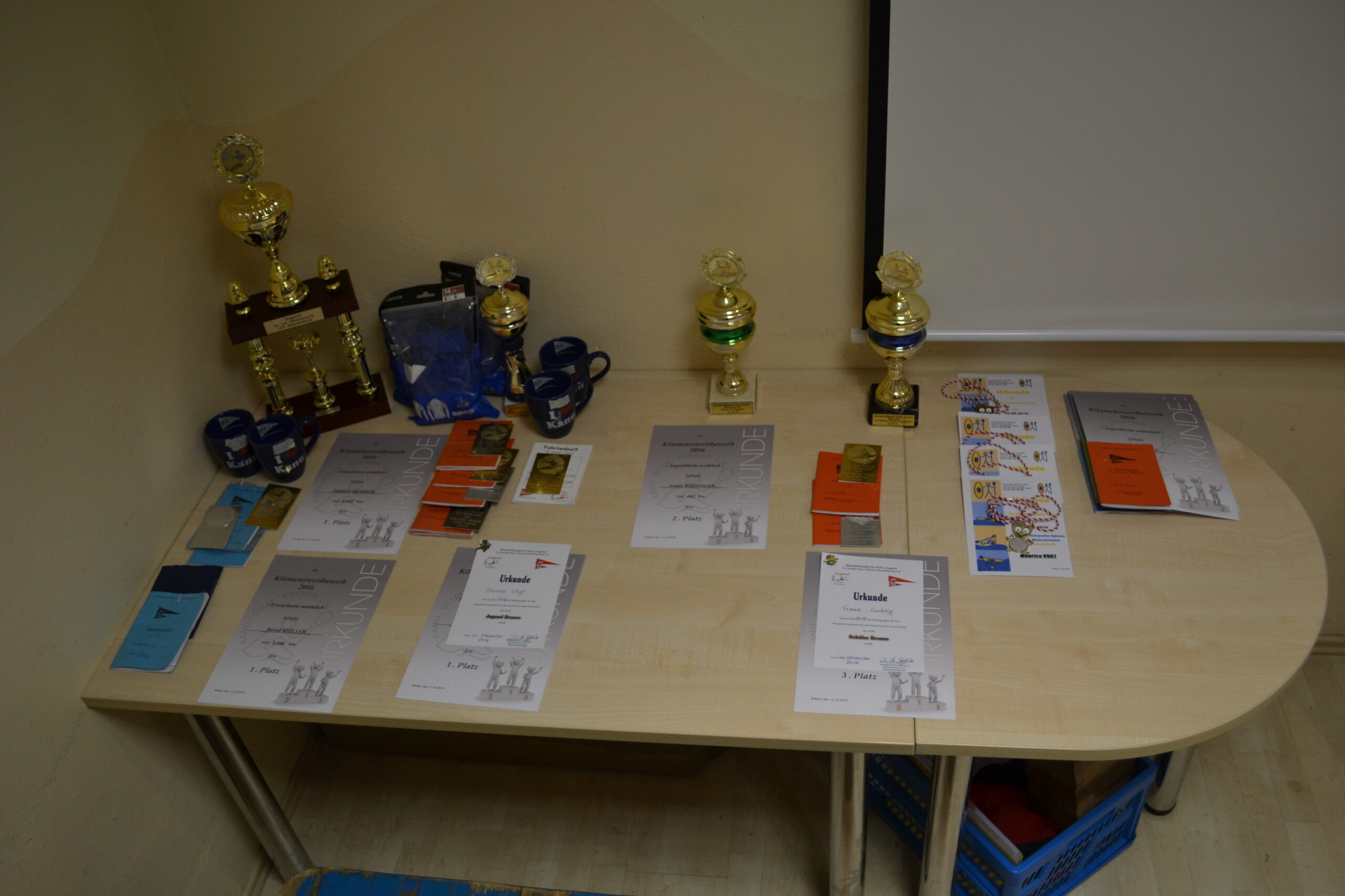 -8- Erkneraner Kanuten Landessieger/innen im Kilometerwettbewerb